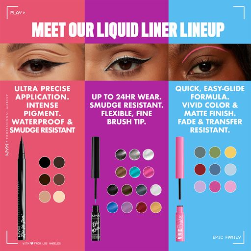 NYX Professional Makeup Epic Ink Liner, 04 Milk Chocolate