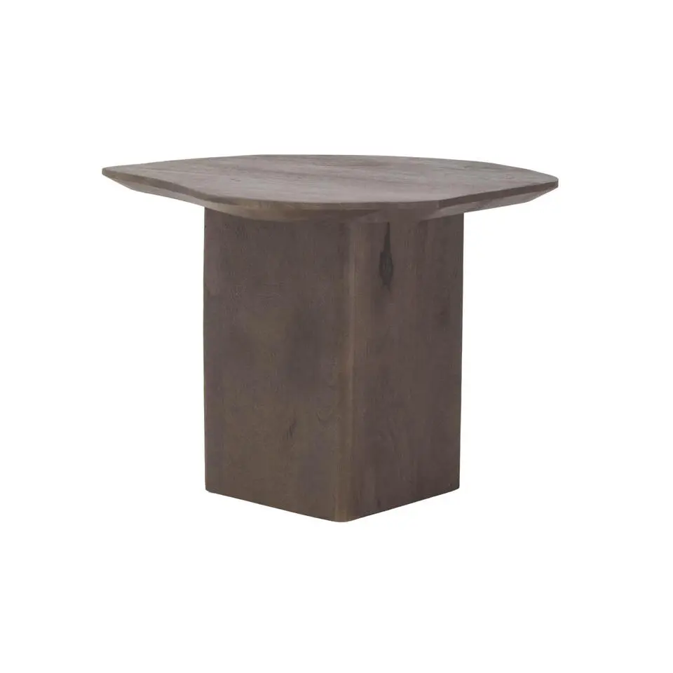Salontafel Mangohout Bruin - Set Van 2 - 70x60x35cm - Jinte