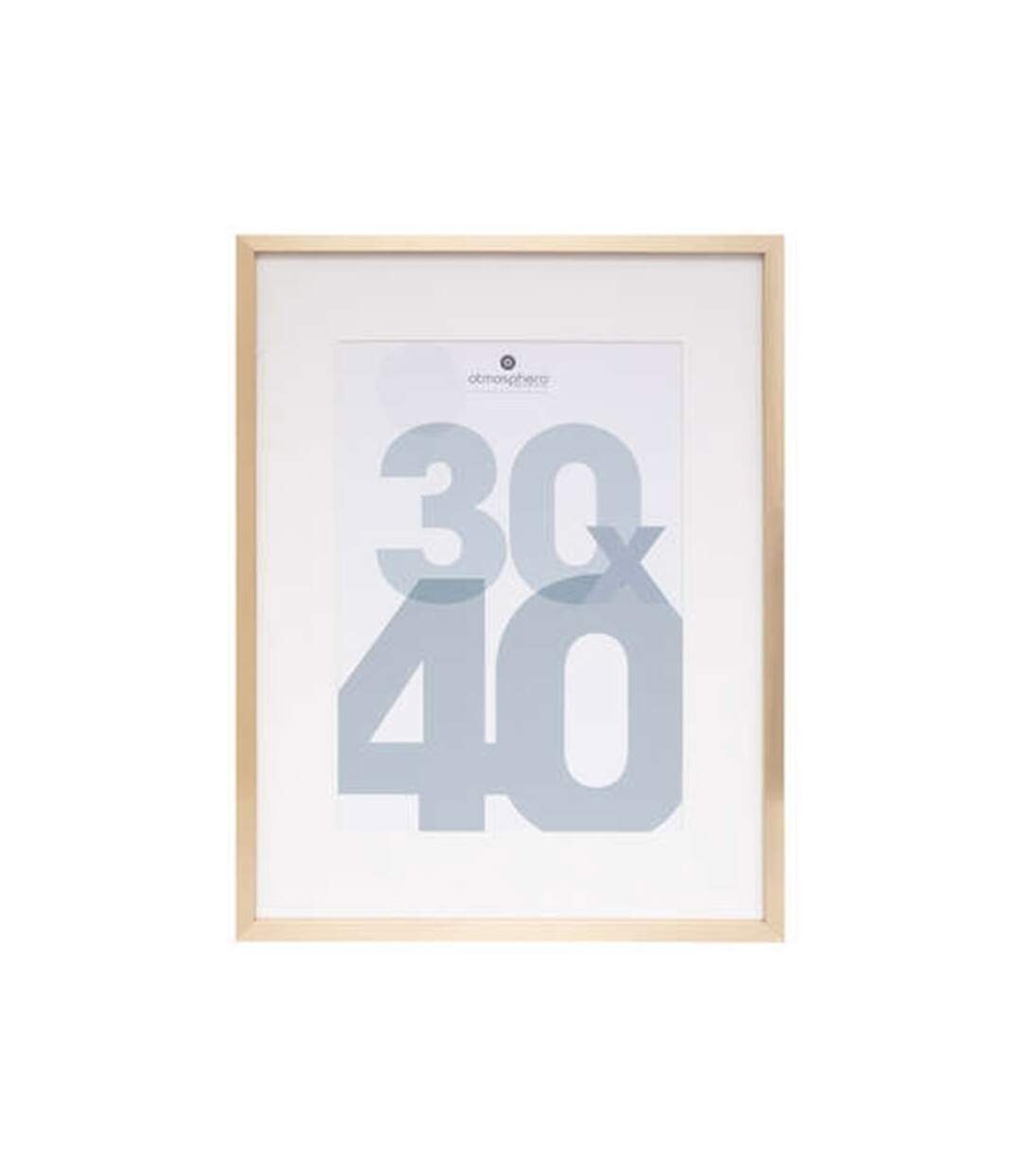 Cadre Photo en Verre Manu 30x40cm Or