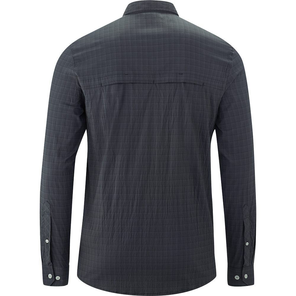 Maier Sports Mats Hemd Herren black grey check