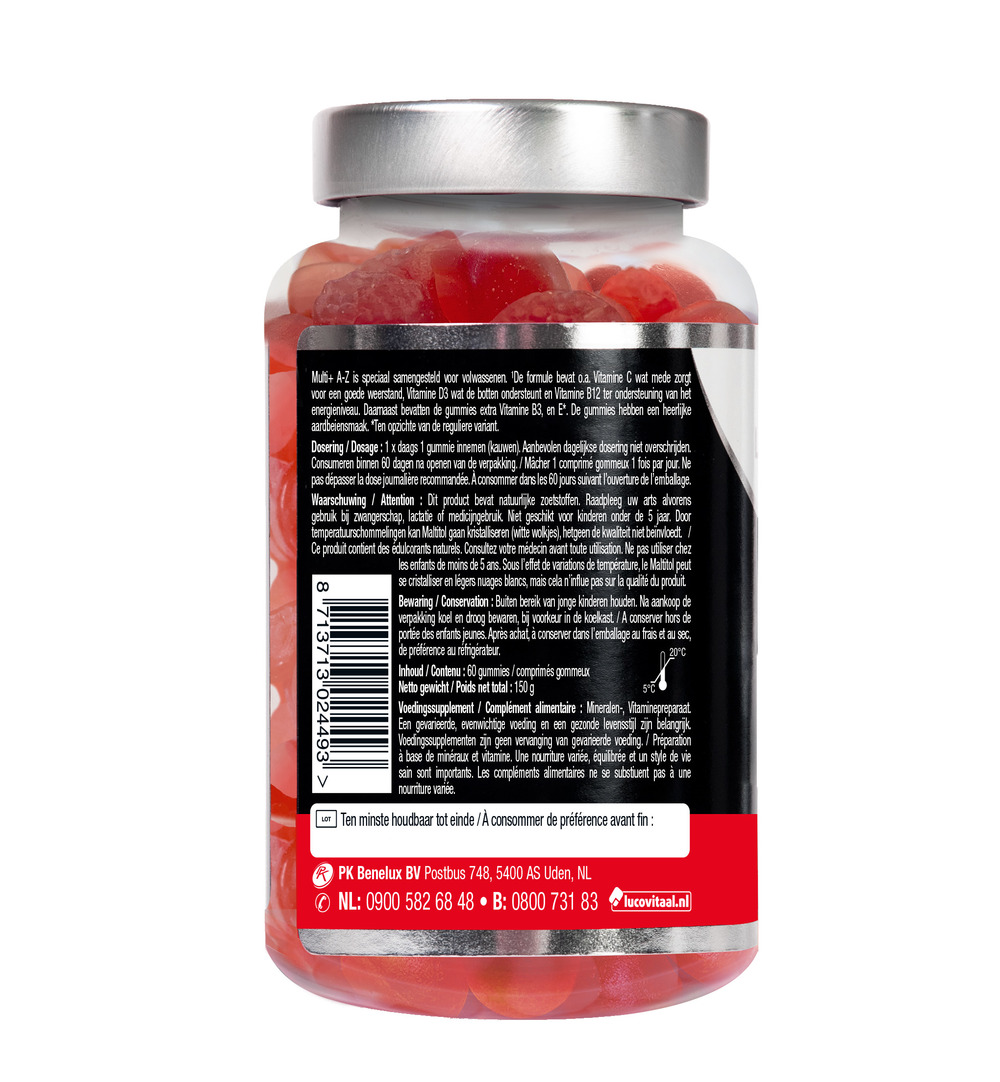 Lucovitaal Multi+ A-Z  (60 gummies)