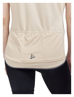 Maillot manches courtes Femme Craft Core Endur Beige Noir