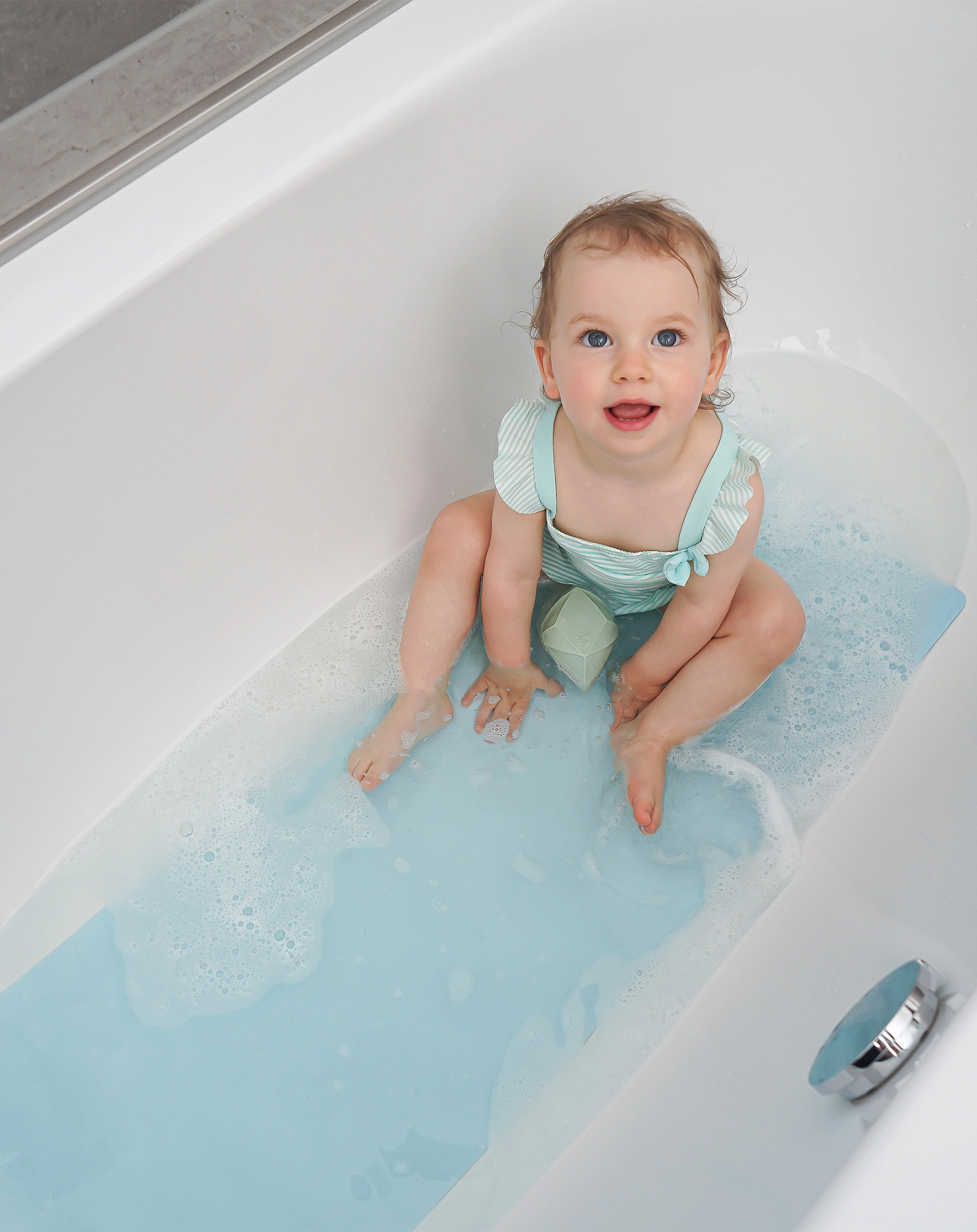 Badematte HAPPY BATH MAT XL (97x36) in blau