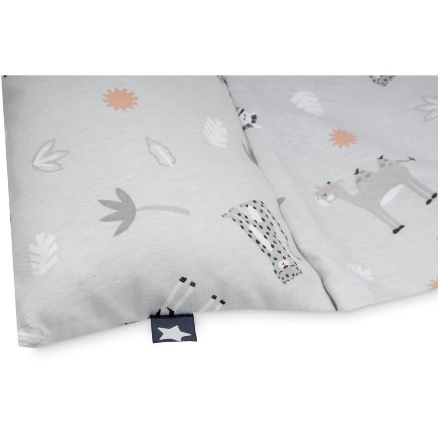 JULIUS ZÖLLNER Jersey Bezug Loop Comfy für Wickelauflagen Softy Savanne grau 85 x 75 cm
