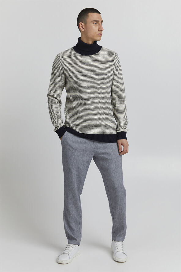 Casual Friday CFKARL structured roll neck knit Ecru