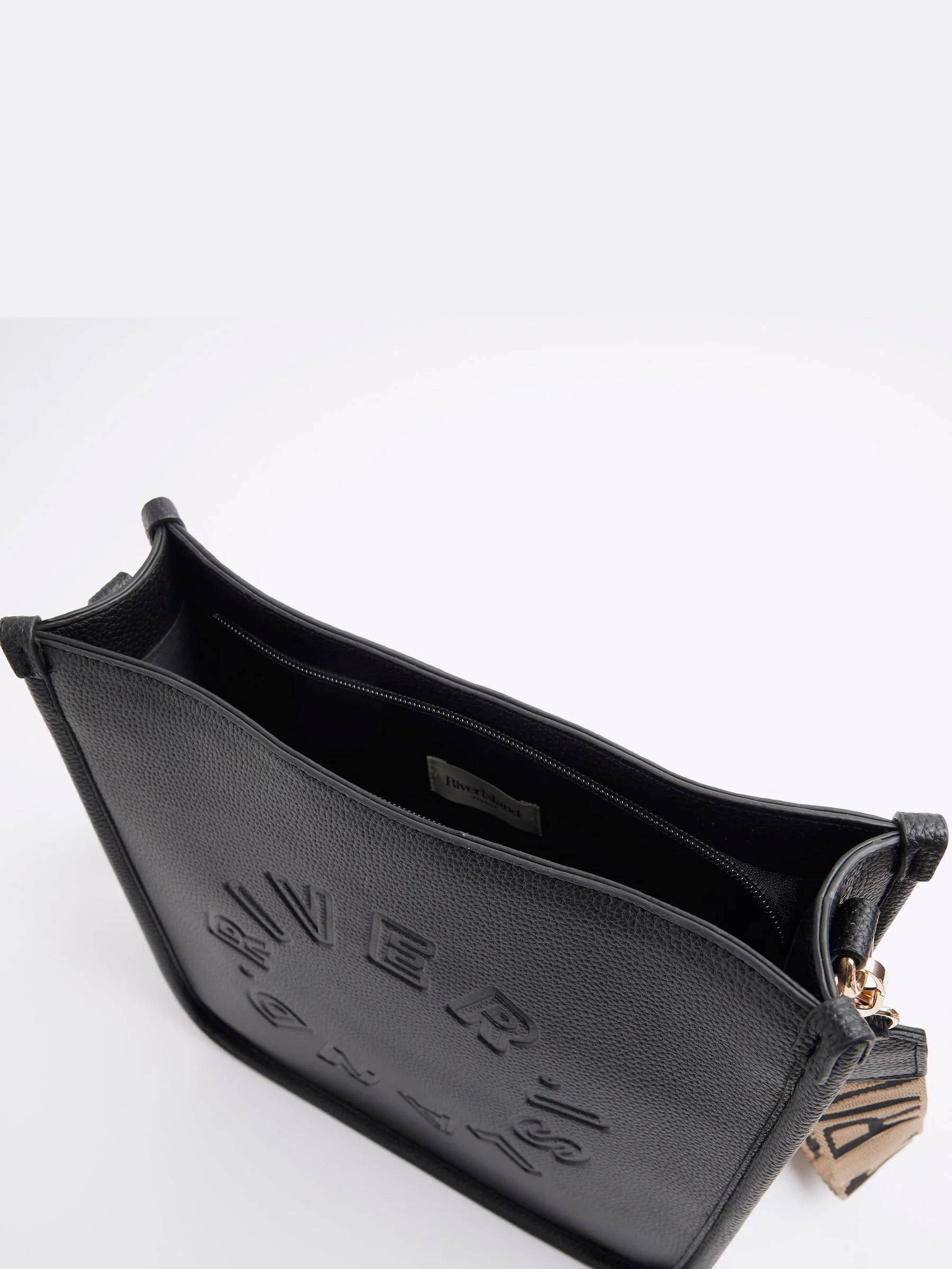River Island Logo Messenger Cross-Body Bag