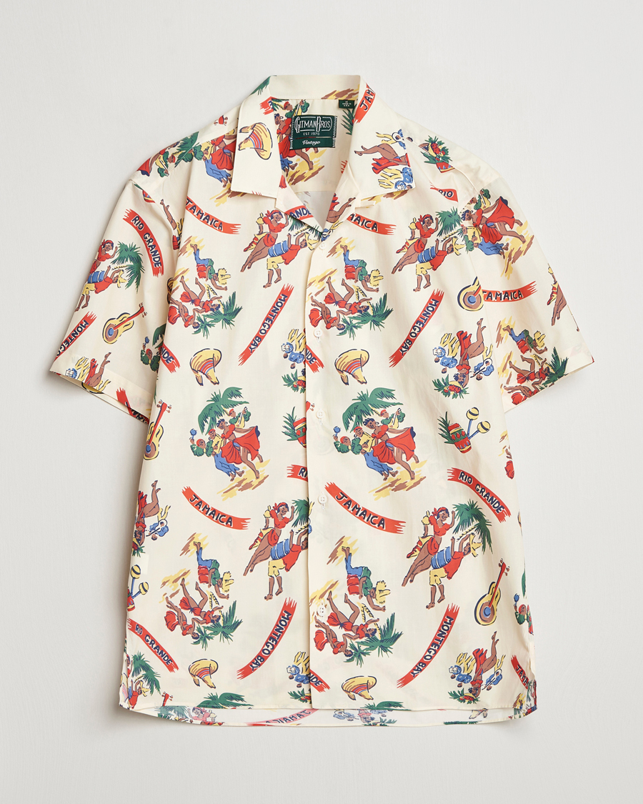 Gitman Vintage Jamaica Camp Shirt Cream