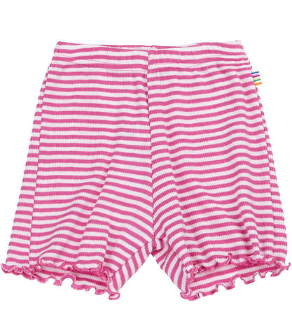 Joha Shorts - Rib - Wolle/Seide - Off White/Pink