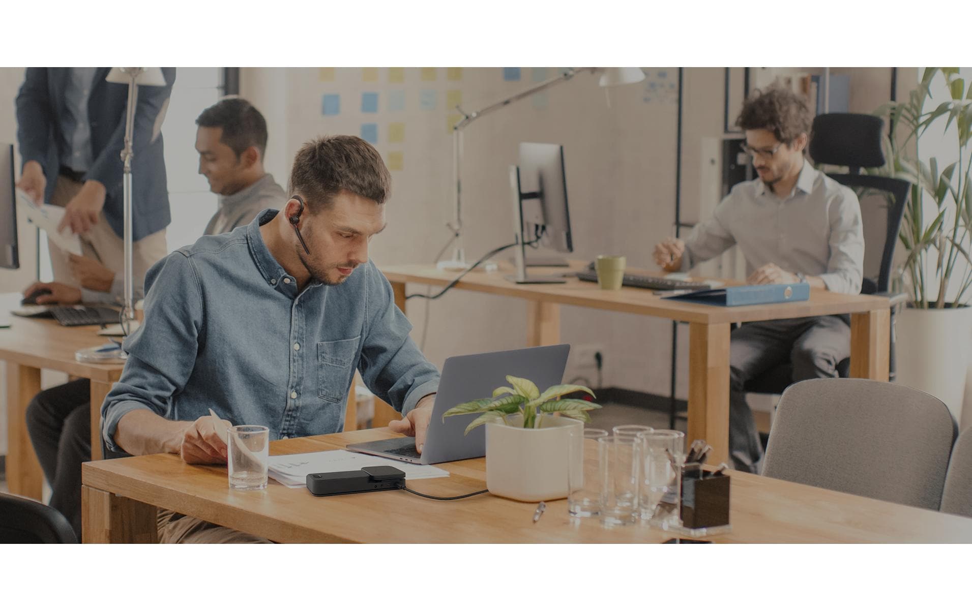 Headset BH71 Workstation<br>Yealink Mono Bluetooth Headset System für hybrides Arbeiten und Unterwegs