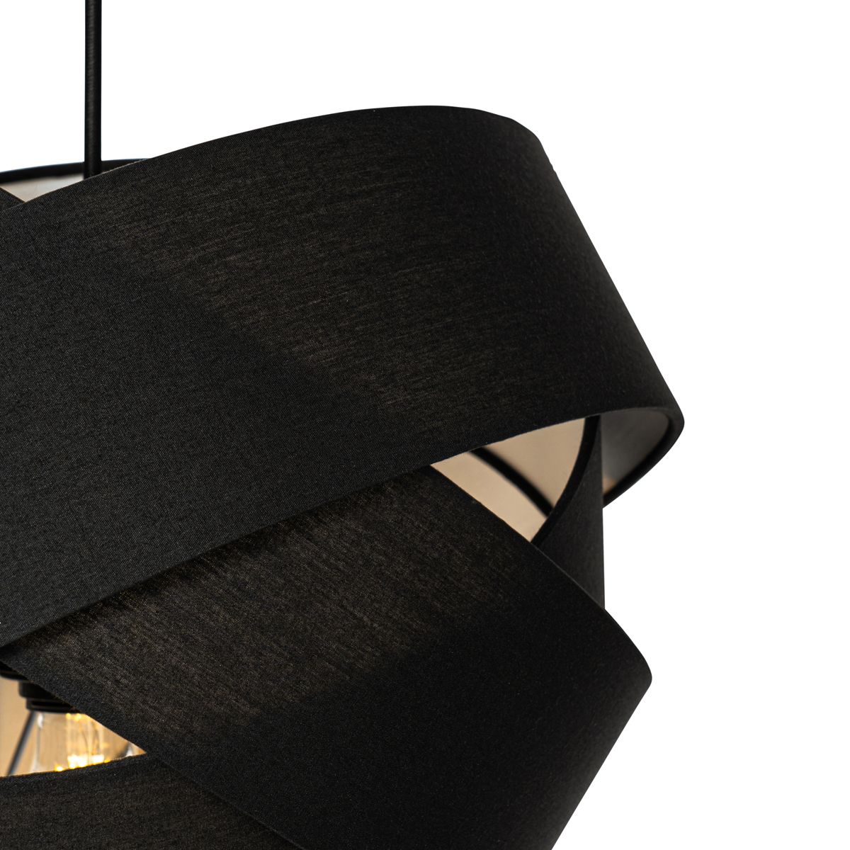 Moderne hanglamp zwart - Cloth