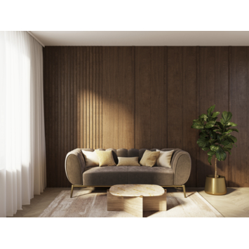 Decowall Elements afwerkingslat rustiek eiken 260x2,6cm 12mm
