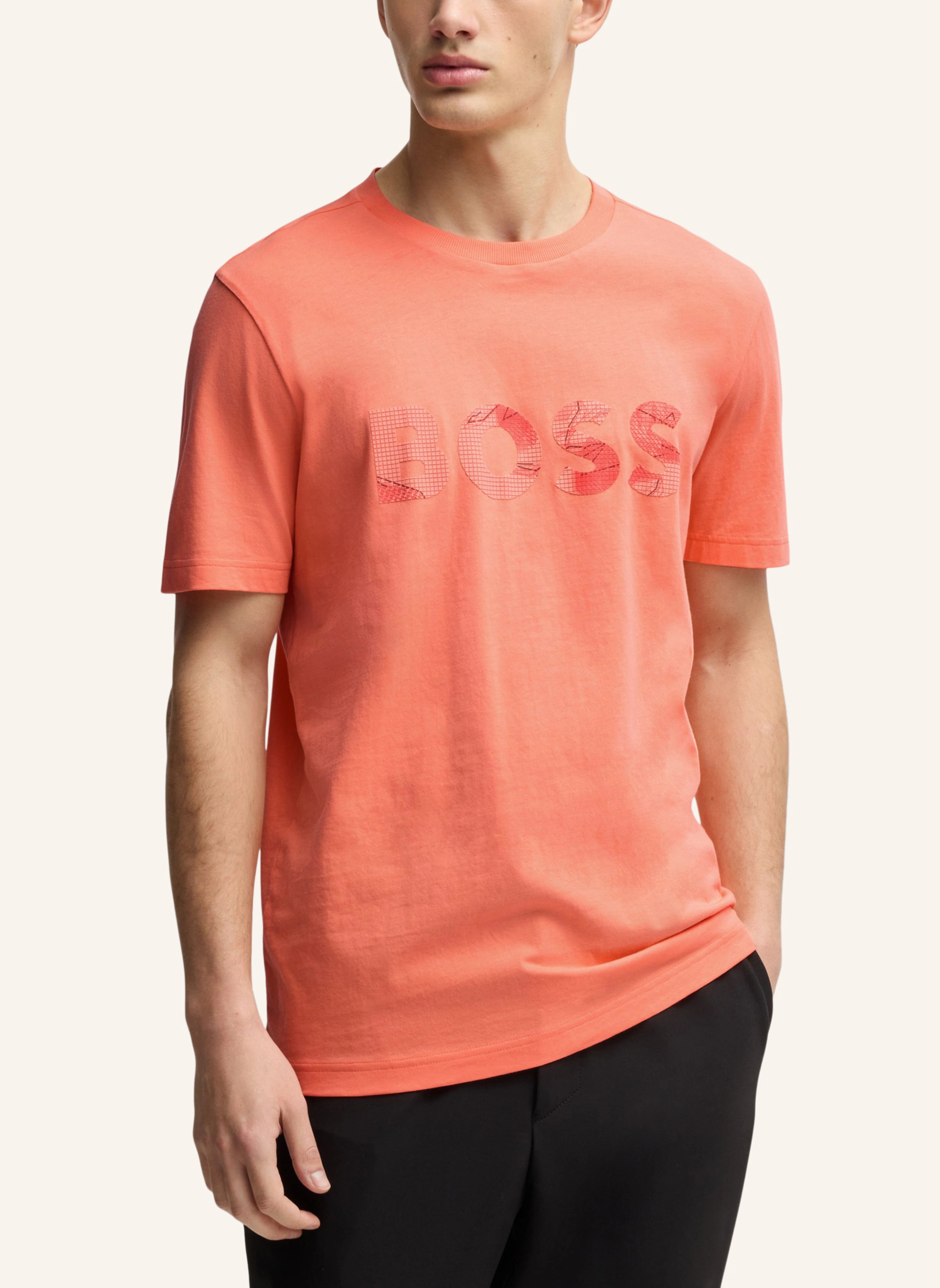 BOSS T-Shirt TEE LOGO GLAMPING Regular Fit