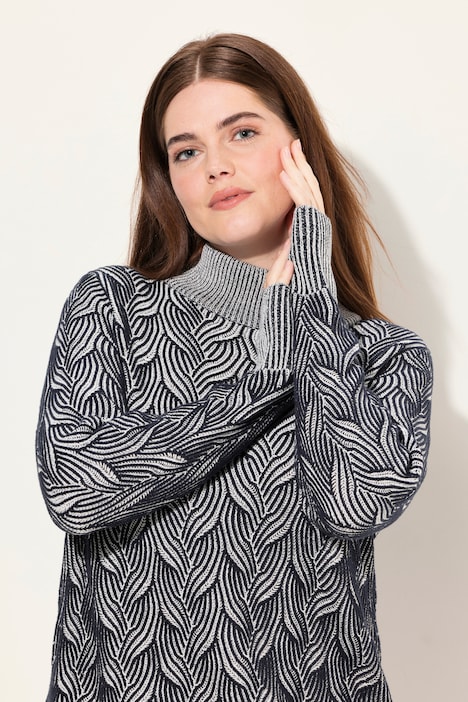 Pullover, Zopfmuster, Langarm, Biobaumwolle