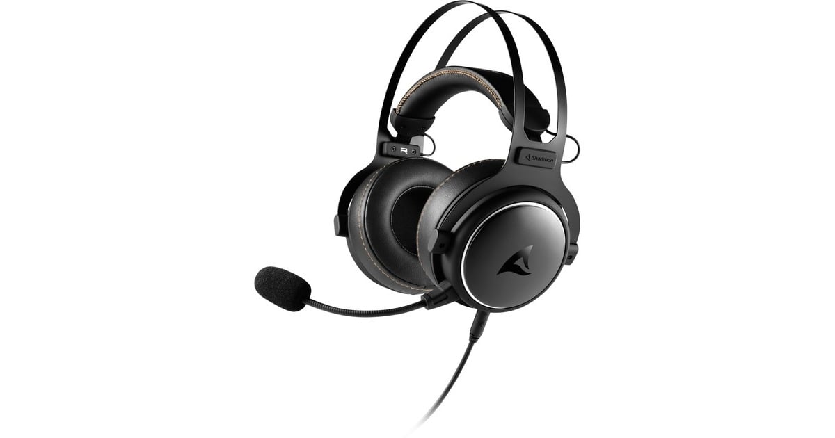 SharkoonSKILLER SGH50 over-ear gaming headset  (Zwart, Pc, PlayStation 4, PlayStation 5, Xbox Series S|X)
