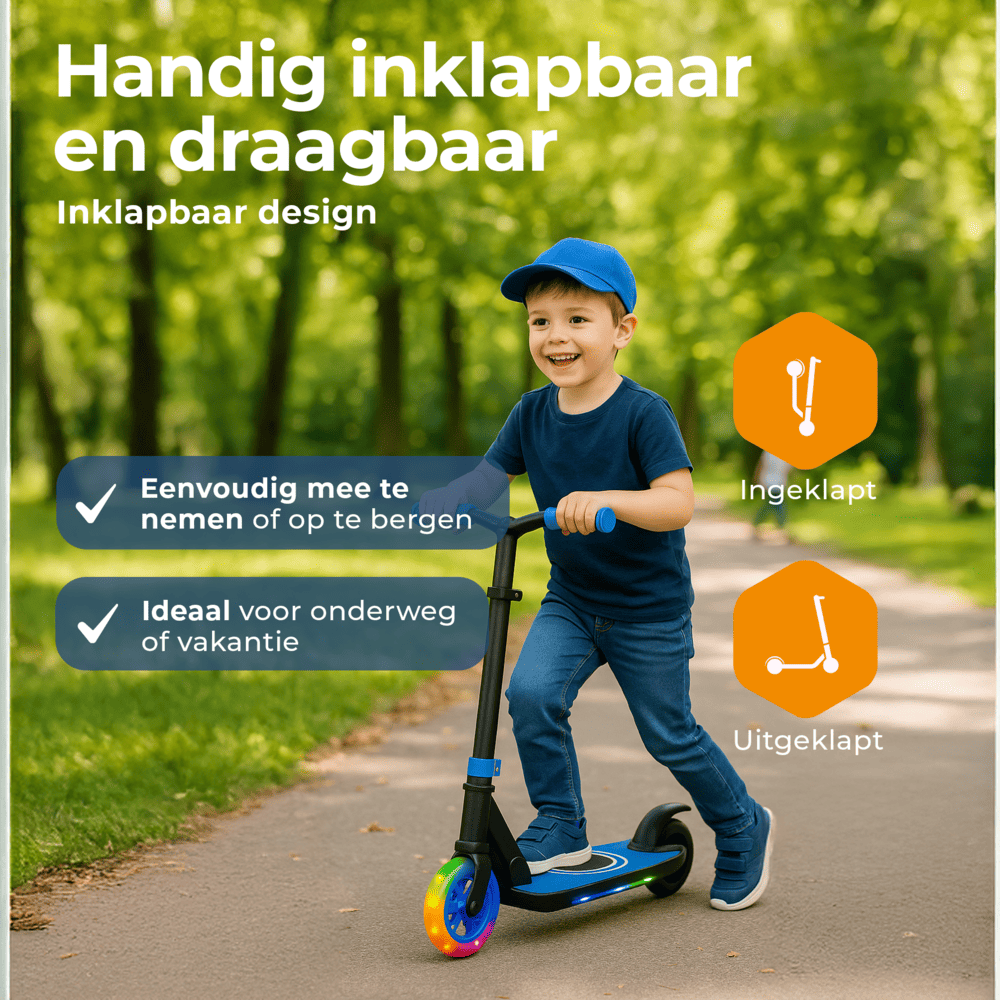 Denver SCK5500B elektrische kinderstep met LED verlichting