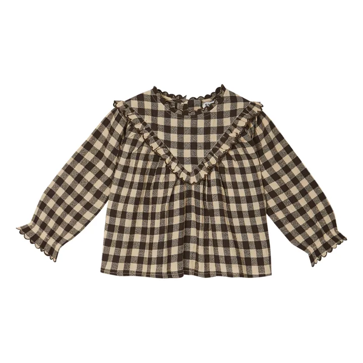 Emile et Ida Blouse Vichy | Ecru