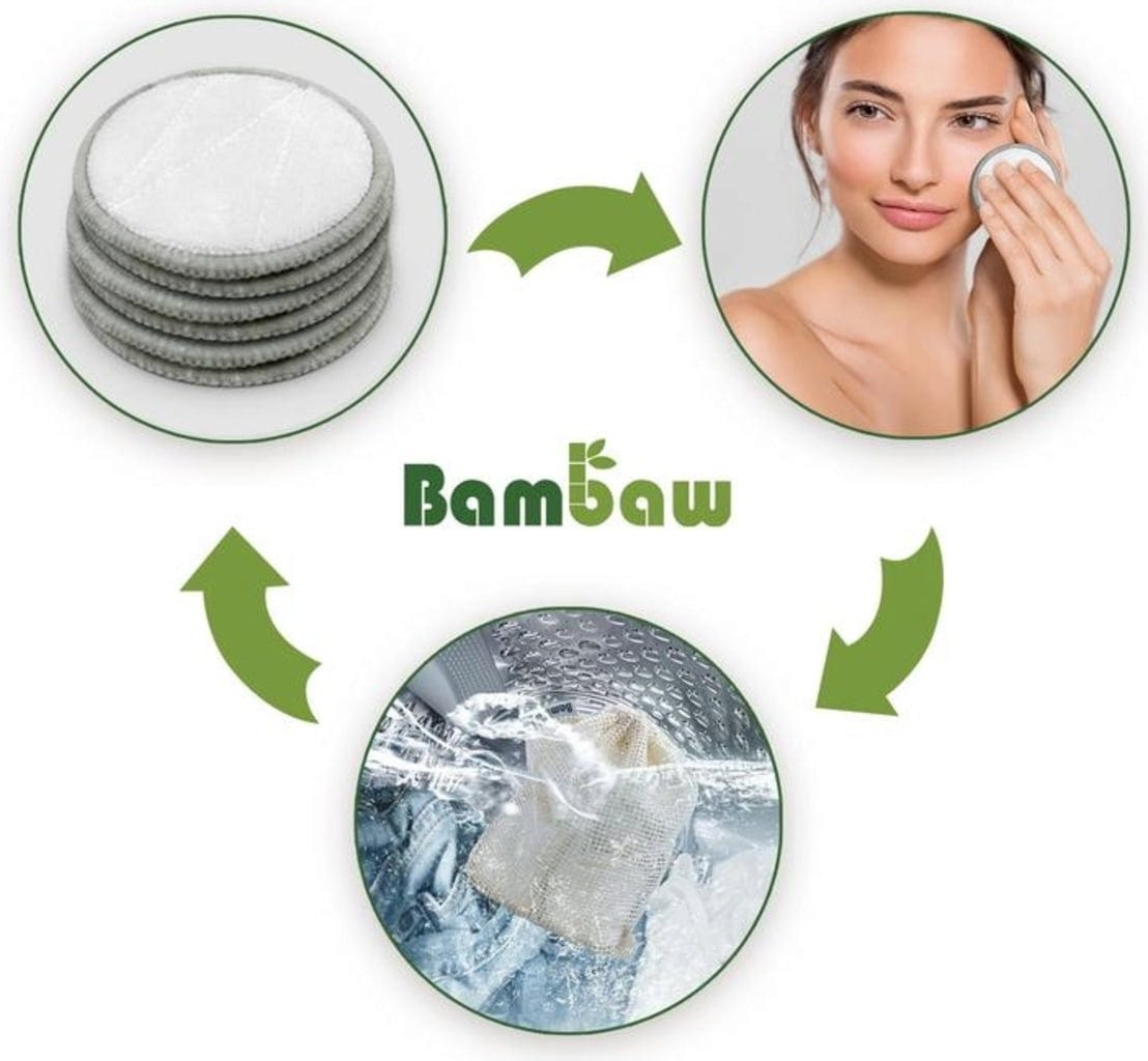 Bambaw  Wiederverwendbare Make-up Entfernerpads, 10 Stk