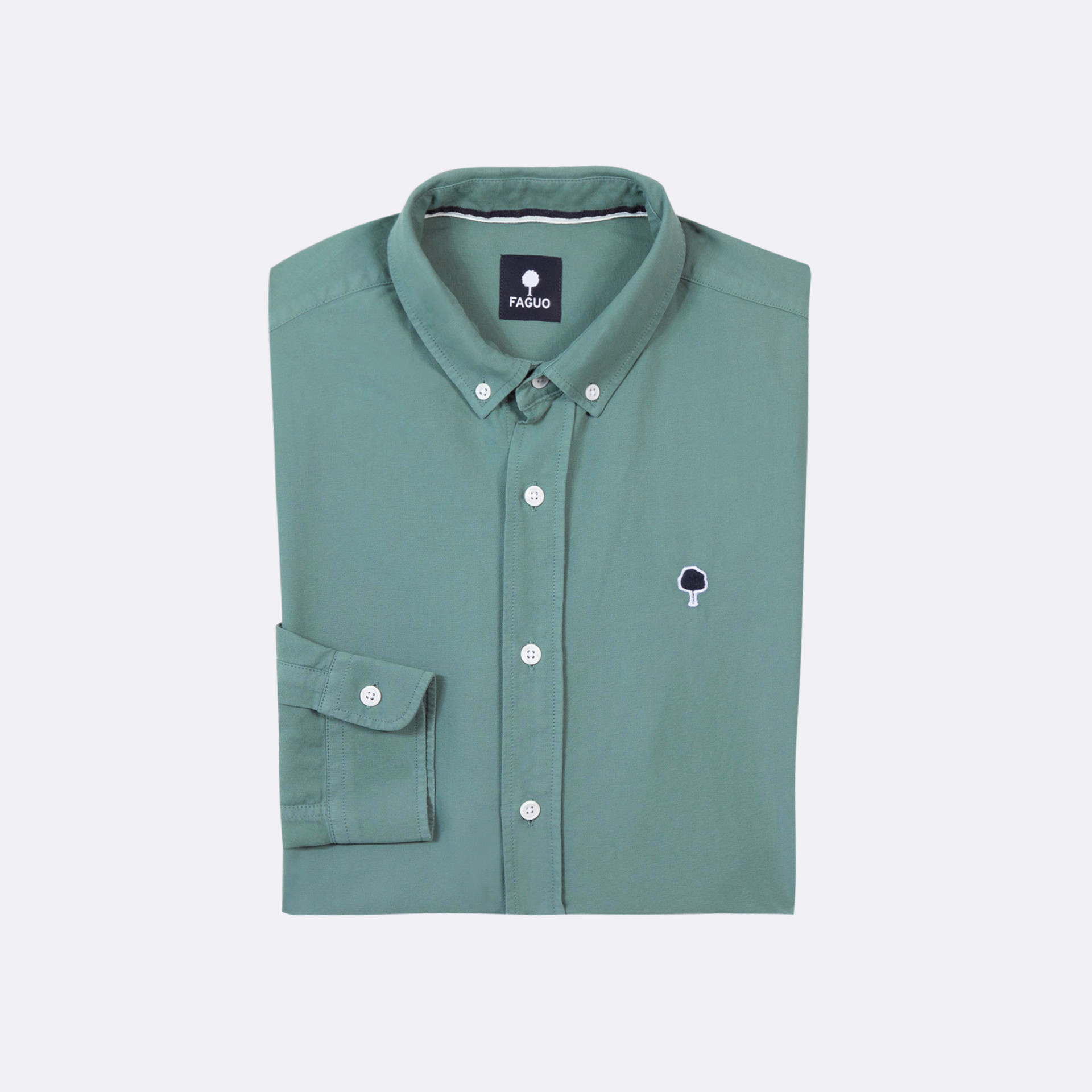 Chemise turquoise Coton - modèle Ivoy