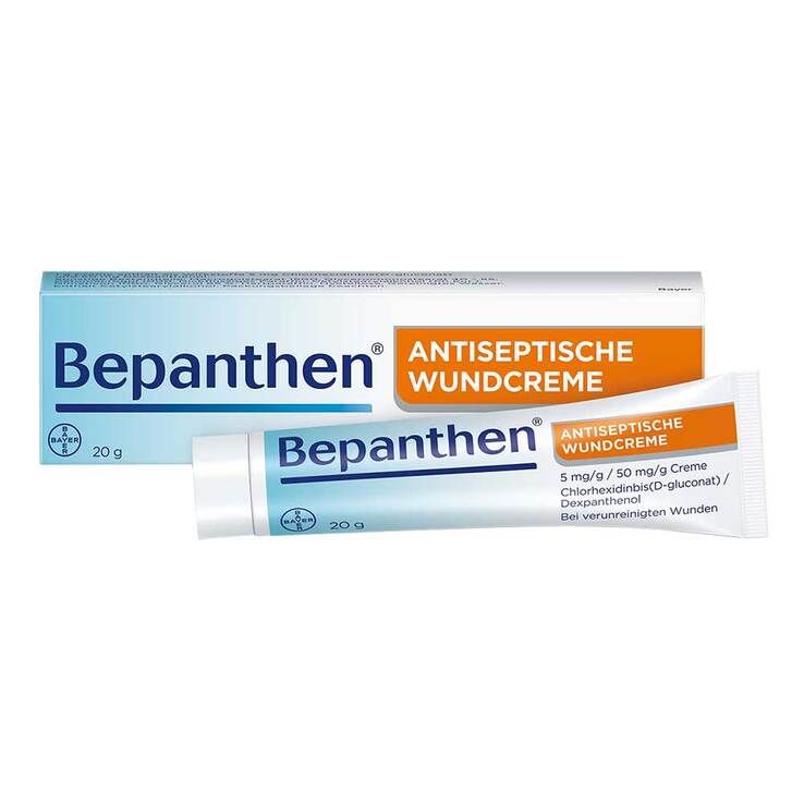 Bepanthen® Antiseptische Wundcreme zum Schutz vor Wundinfektion, 20 g