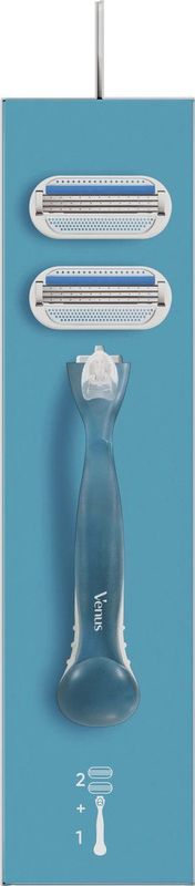 Gillette Venus Smooth - Rondingvolgende Mesjes - 1 Handvat - 2 Navulmesjes
