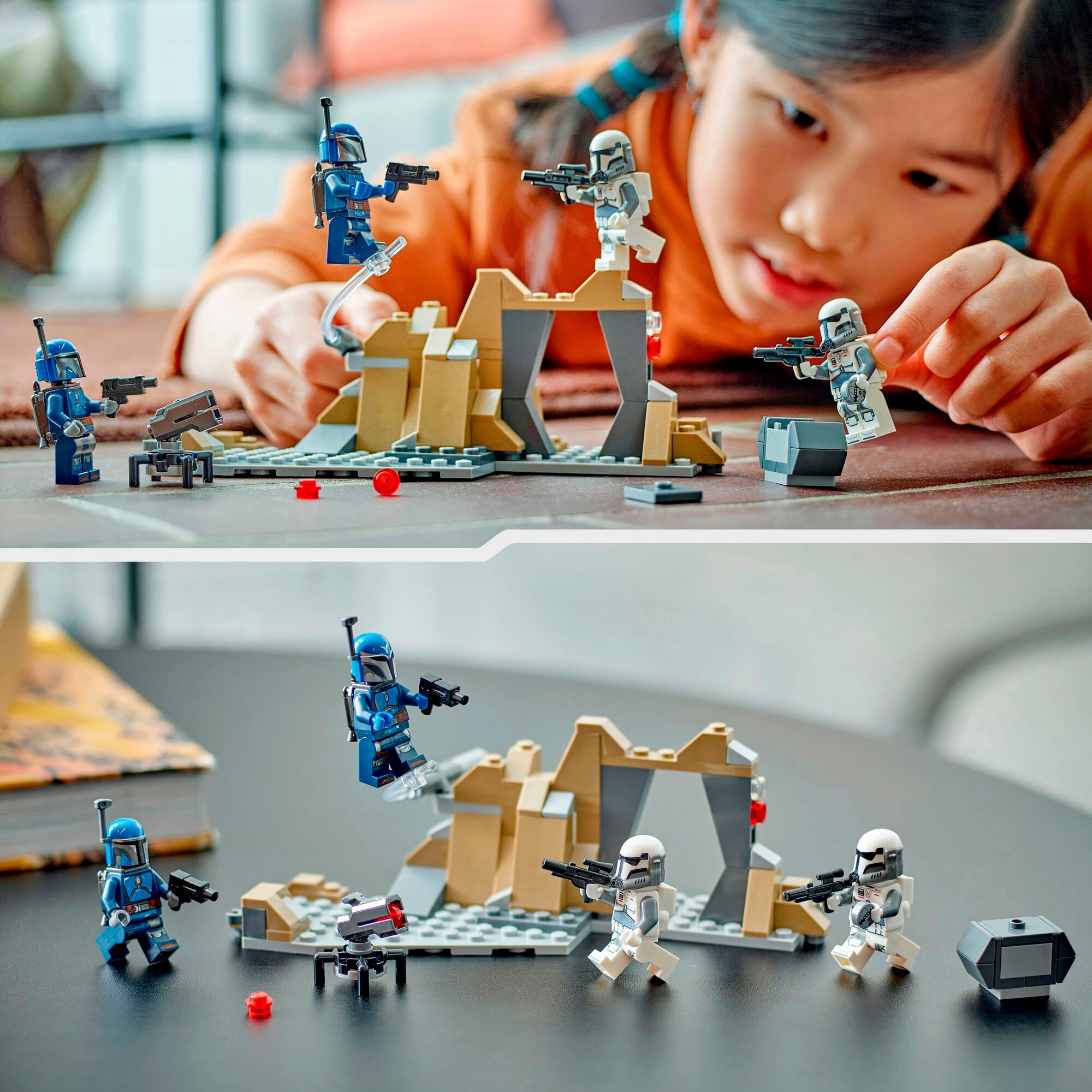 LEGO Konstruktionsspielzeug Star Wars Hinterhalt auf Mandalore Battle Pack