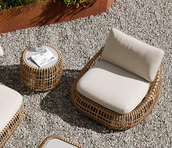 Royal Garden Geflecht-Beistelltisch Norden,