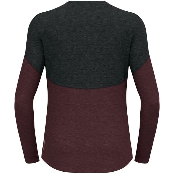 T-shirt thermique ODLO REVELSTOKE PW 150 BL TOP CREW NECK L/S BLACK/FUDGE MELANGE