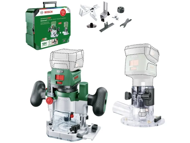 Bosch AKKUKANTFRÆSER 18V-8 M/TILBEHØR S-BOX