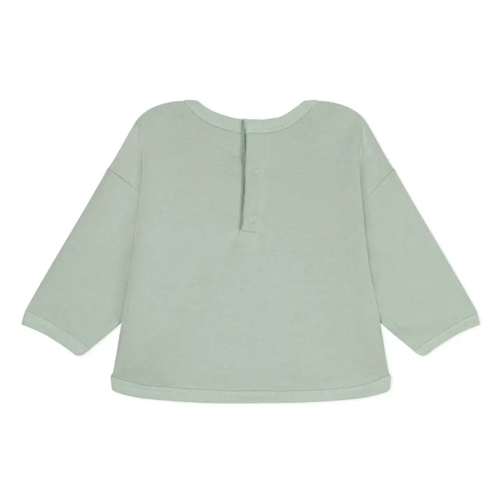 Petit Bateau Sweat Medidi Cœurs | Sauge