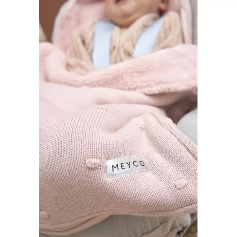 MEYCO Fußsack Mini Knots Soft Pink 40x82 cm