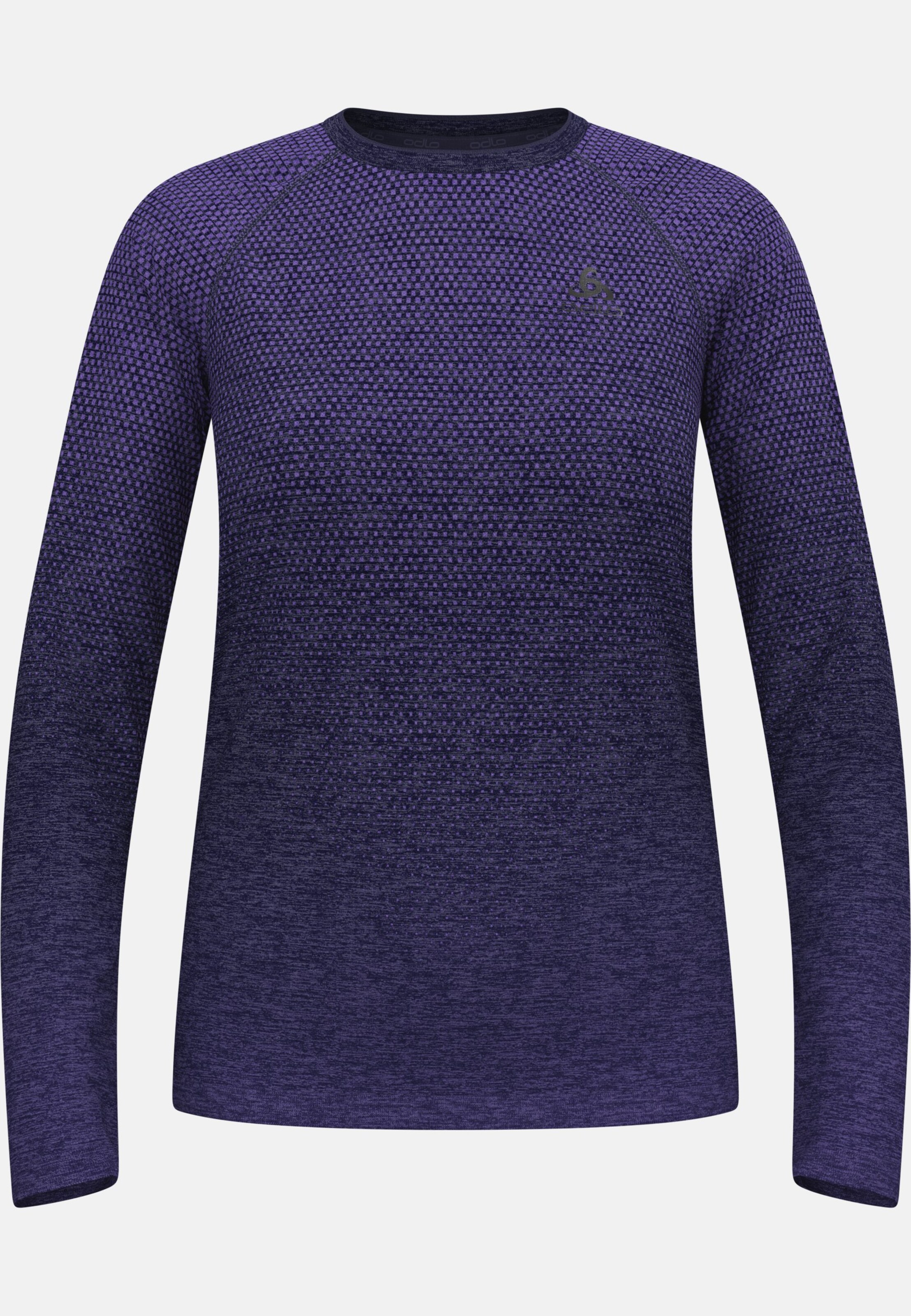 Essentials Seamless Langarm-Laufshirt in eclipse melange