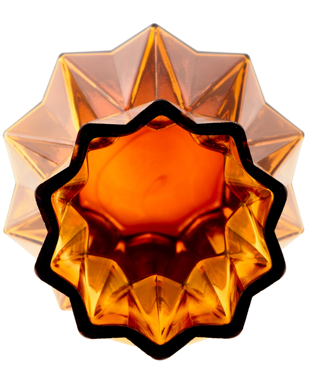 POLSPOTTEN Glass Folds vaas S Ochre