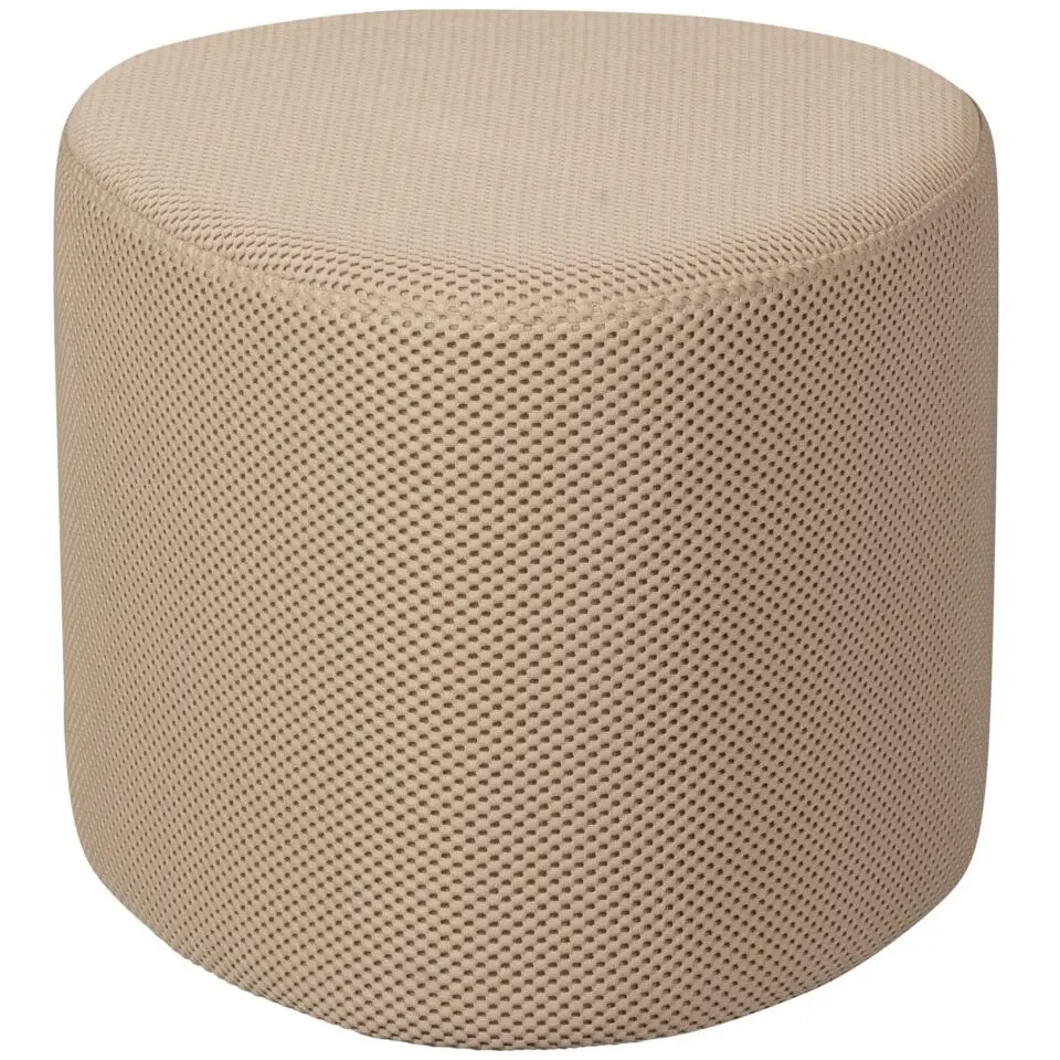WOOOD Puuk Poef - Mesh - Naturel - 38x60x47
