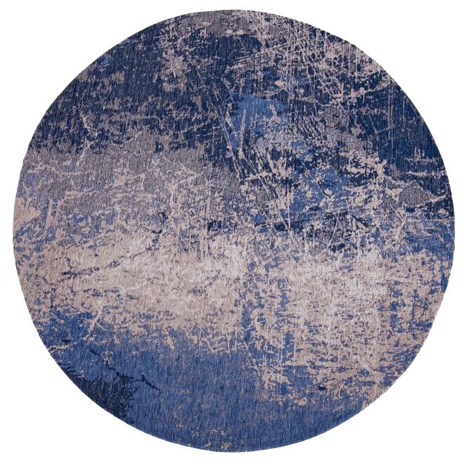 Vloerkleed Abyss Blue 8629 Mad Men Cracks  | Louis de Poortere