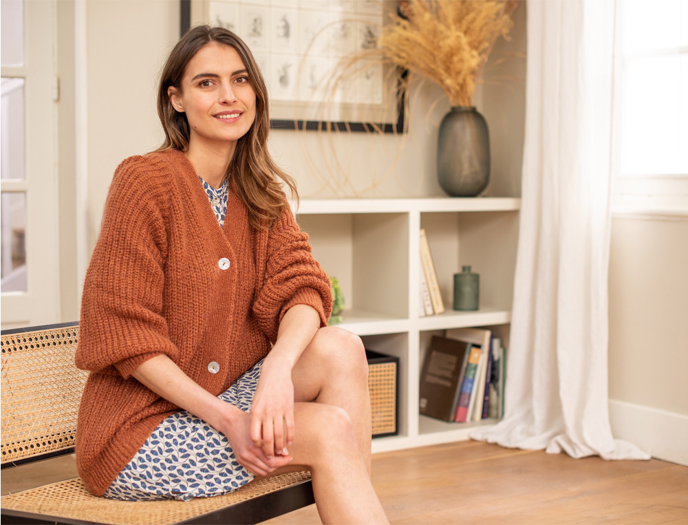 Gilet femme-Poésie marine