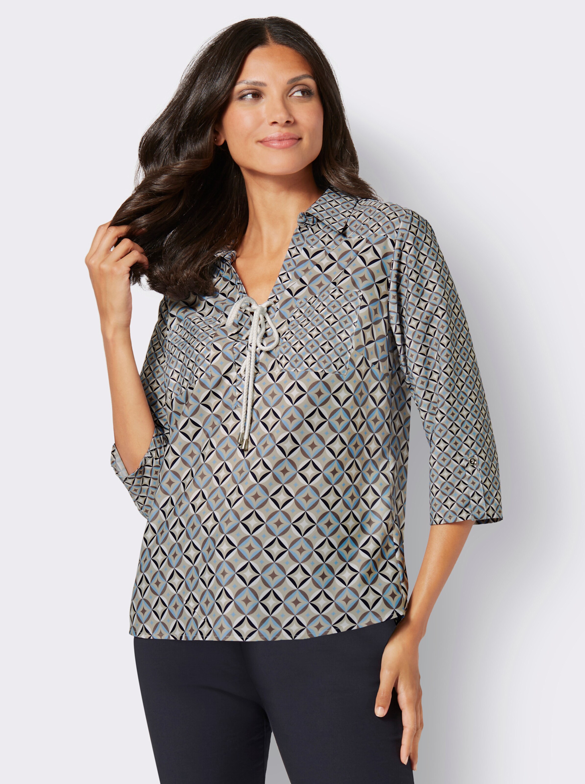 Druckbluse