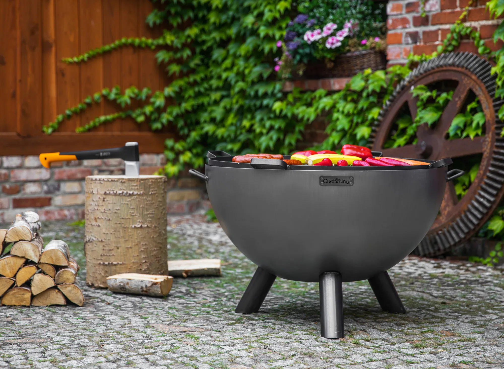 Tiefe Feuerschale Premium „KONGO“ 85 cm