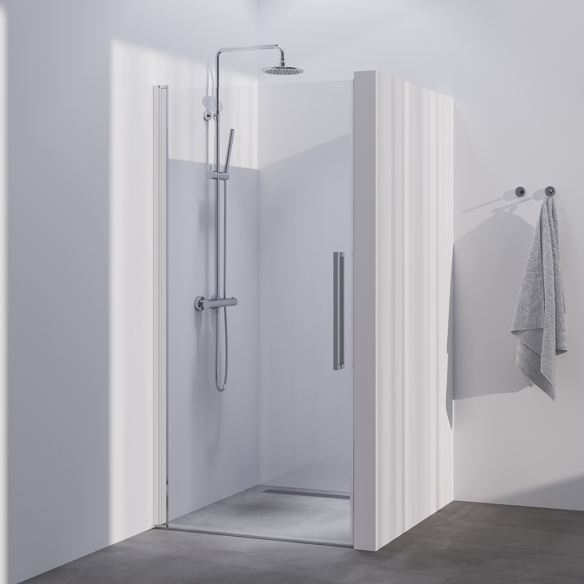 Brauer Season nisdeur met draaideur 100cm chroom