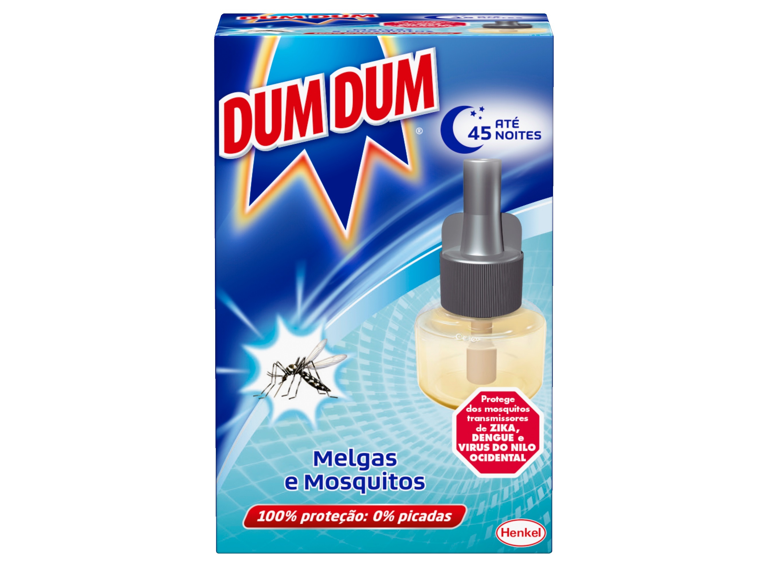 INSECTICIDA ELÉCTRICO DUM DUM REC MELGAS & MOSQUITOS 45 NOITES 18ML