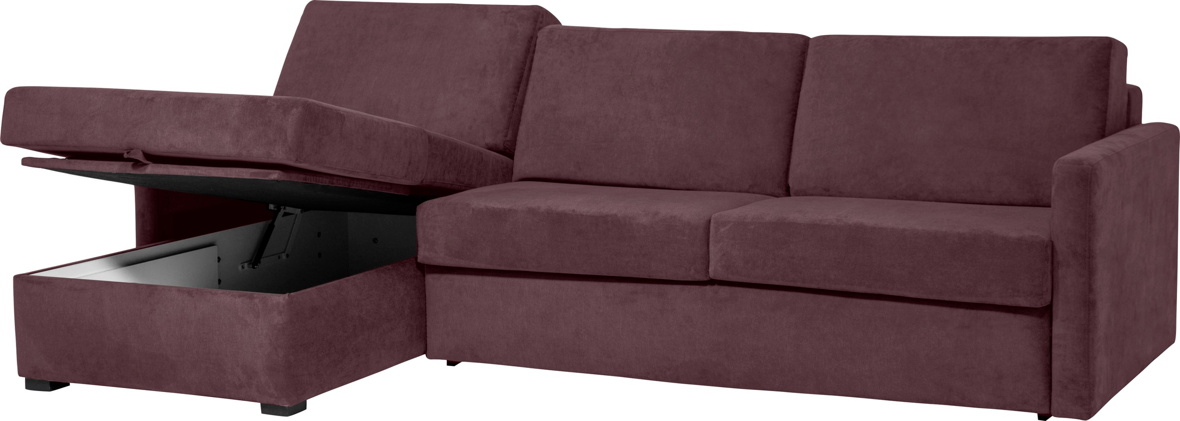 Home affaire Schlafsofa »GOLDPOINT Ecksofa 264 cm, Liegefläche (140/200cm), L-Form,« Bettfunktion, Bonell-Federkernmatratze und Dauerschläfer-Funktion