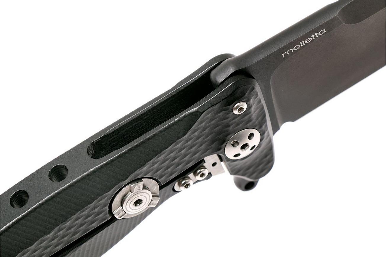 LionSteel SR11 Aluminum Black, black blade, SR11 A BB zakmes