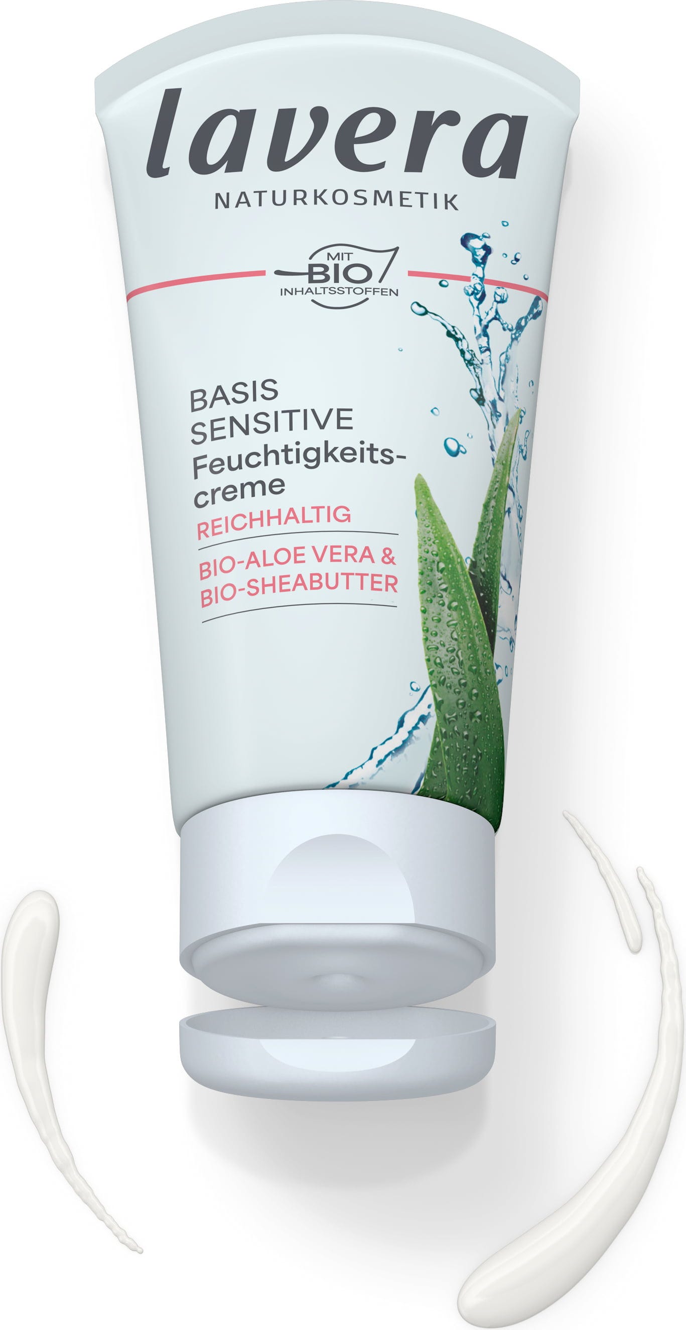 lavera  Basis Sensitiv Reichhaltige Feuchtigkeitscreme, 50 ml