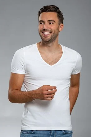 Suitable Vitaru T-Shirt Diepe V-Hals Wit 6-Pack kopen