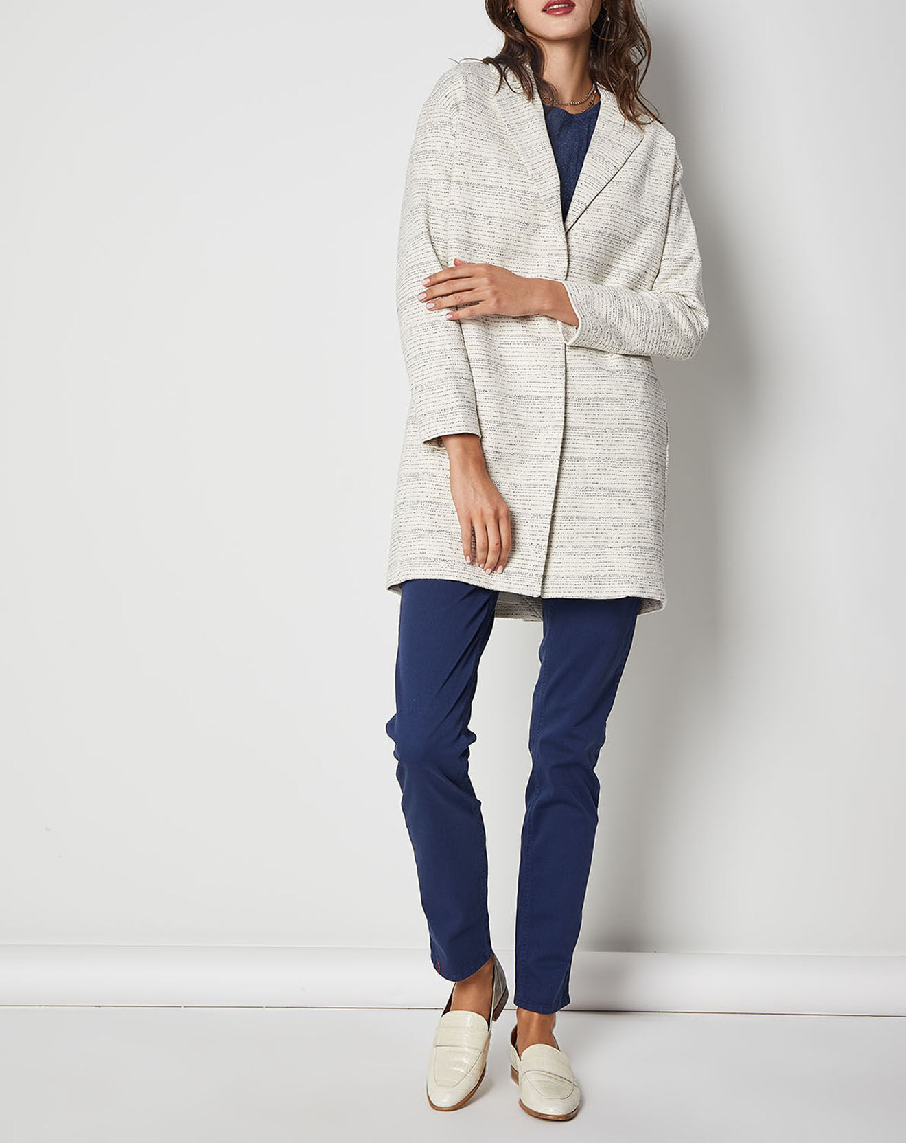 Swildens Manteau Qoeil blanc/bleu