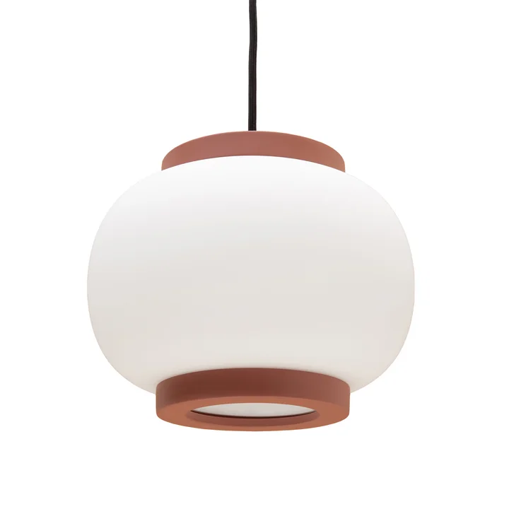 Nuuck - Finn Pendelleuchte Ø 22 cm, opal weiss / grau