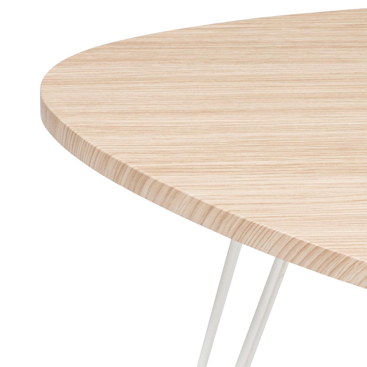 TABLE A CAFE NEILE BLANC D.69X54CM