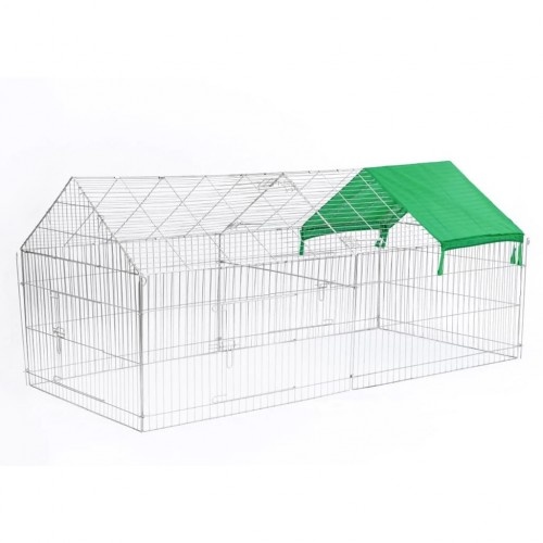 Parque de metal para animais de estimação ao ar livre