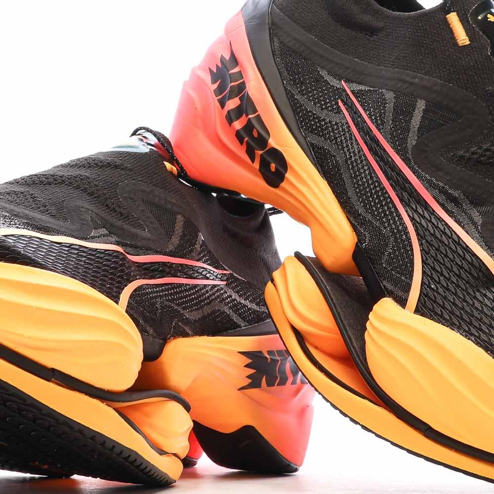 Puma Chaussures de running Noires/Oranges Homme Puma Nitro Elite Fast