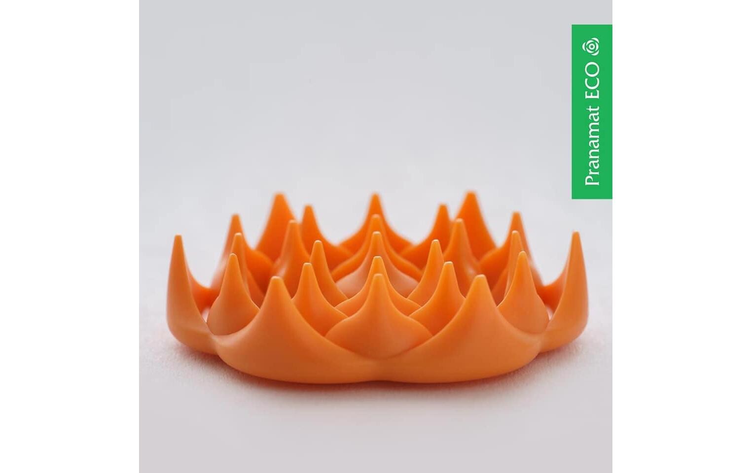 Eco Massage Set – Matte und Kissen dunkelorange<br>Nahhaltiges, handgefertigtes Rücken- und Kopfmassage Set