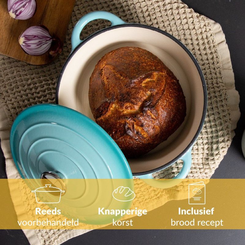 Chefarone Gietijzeren Pan - Multifunctionele Braadpan met Deksel